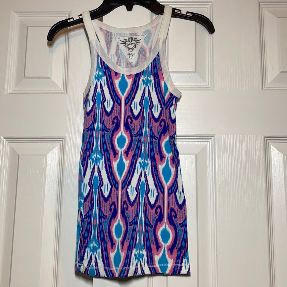 Tie dye design tank top